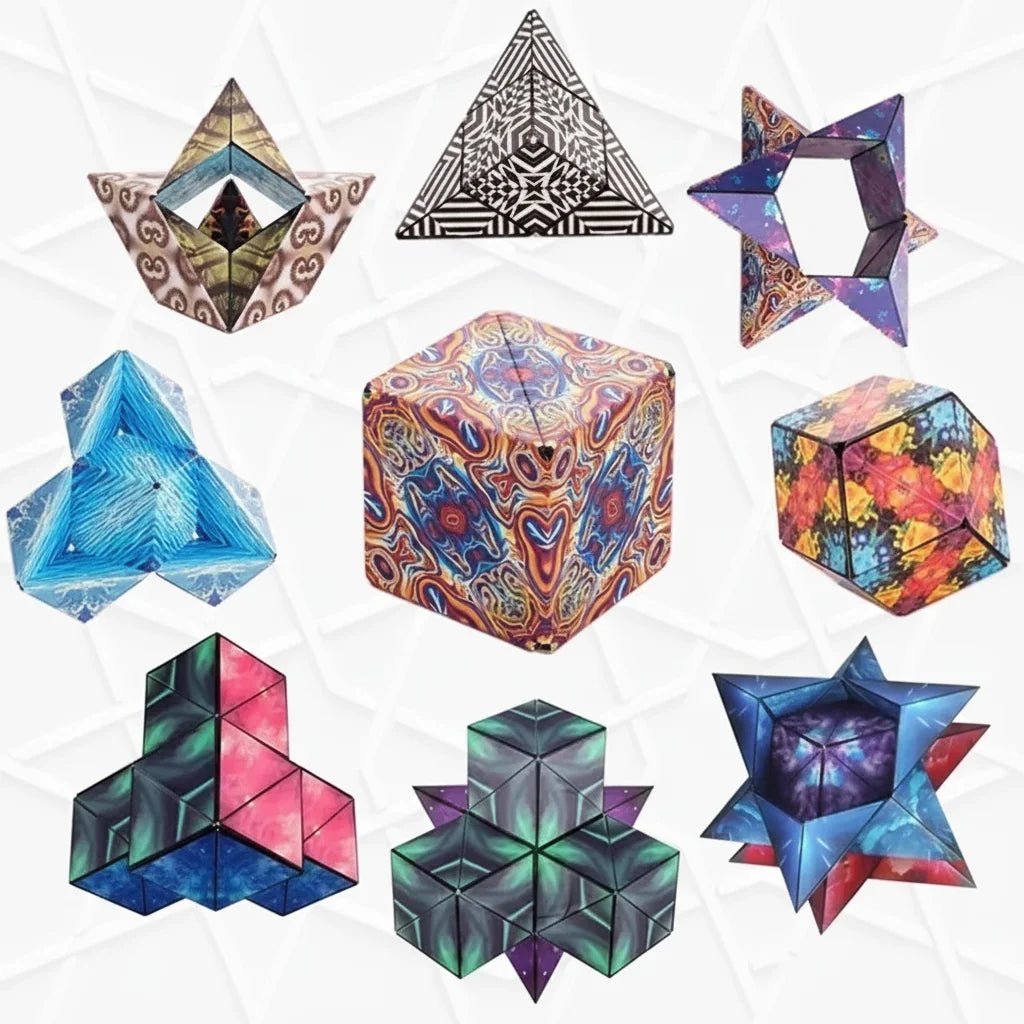 Magnetic Magic Cube Shape - Shifting Sensory Fidget for Calm, Focus and Creativity - Stimsy