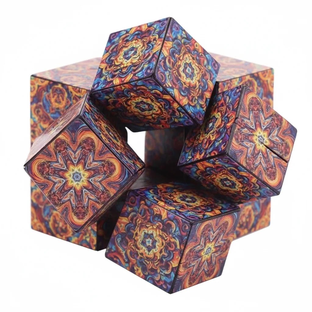 Magnetic Magic Cube Shape - Shifting Sensory Fidget for Calm, Focus and Creativity - Stimsy