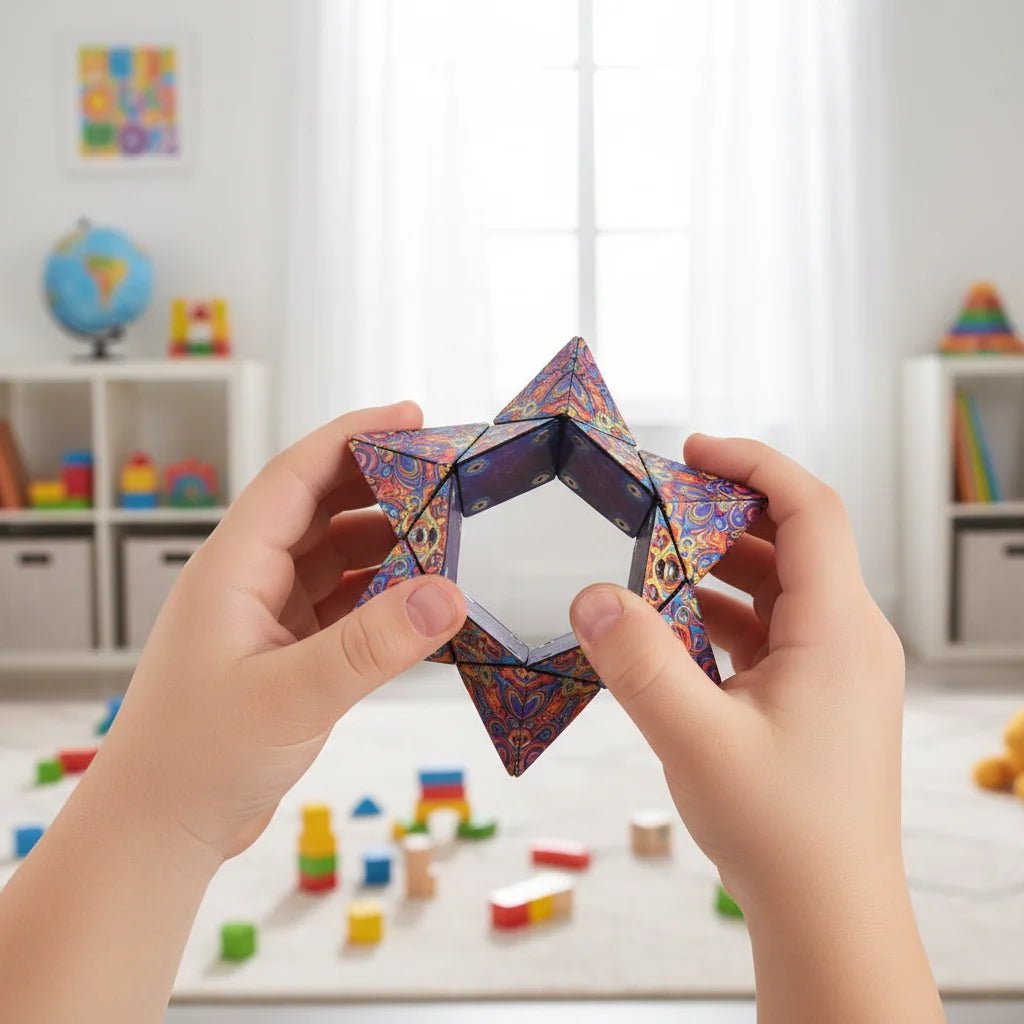 Magnetic Magic Cube Shape - Shifting Sensory Fidget for Calm, Focus and Creativity - Stimsy